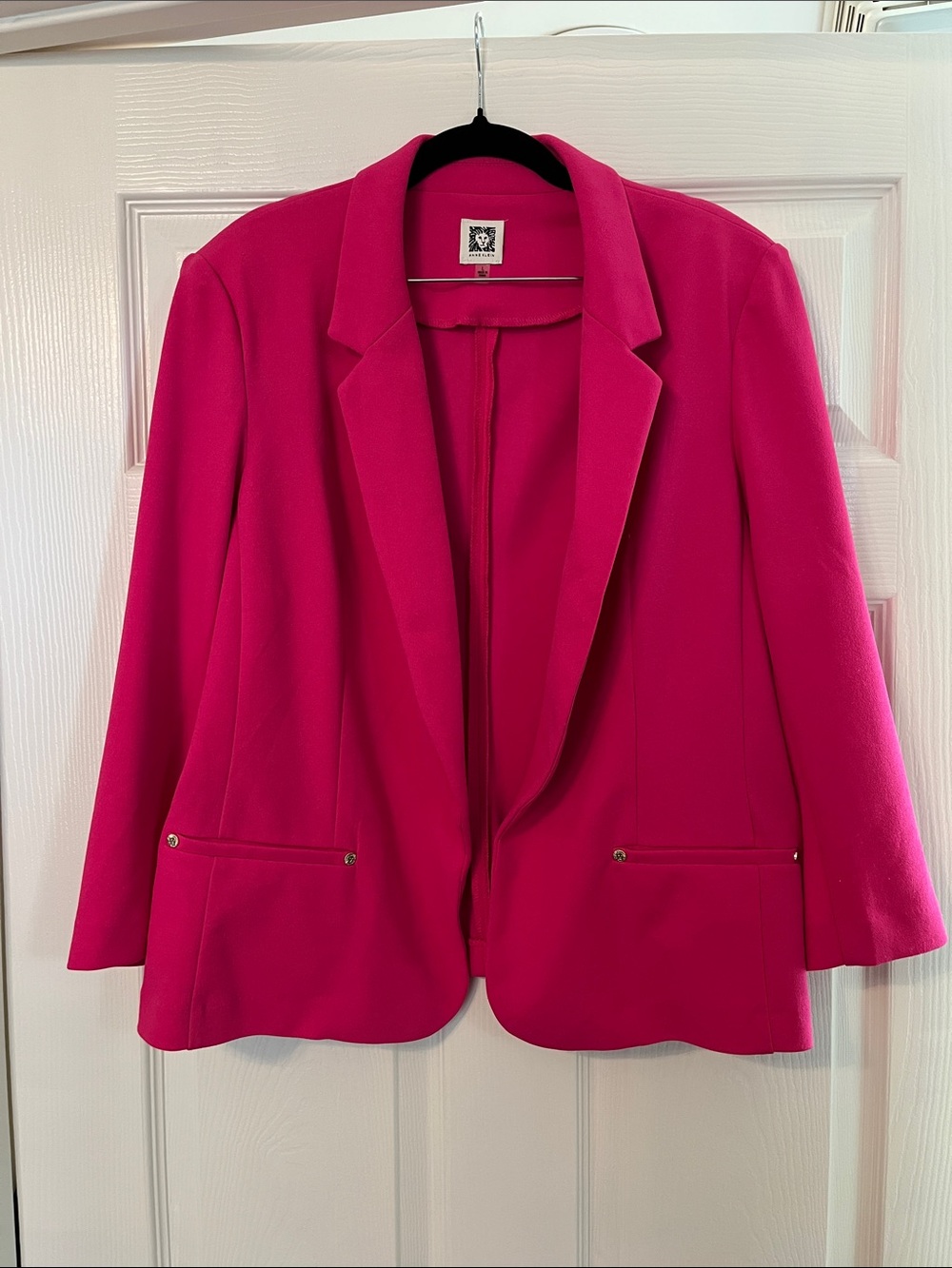 Anne Klein Fuchsia Tailored Blazer